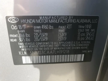 2020 Hyundai Santa Fe с пробегом 48 197 км