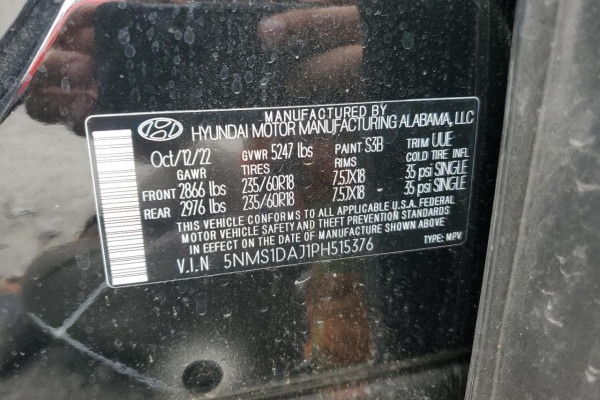 2023 HYUNDAI Santa Fe SE с пробегом 5 132 км