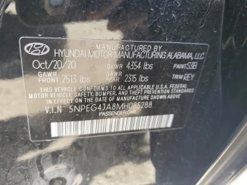 2020 Hyundai Sonata с пробегом 76 023 км