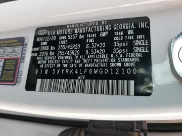2020 Kia Sorento с пробегом 37 542 км