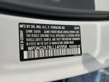 2020 Porsche Panamera с пробегом 54 541 миль