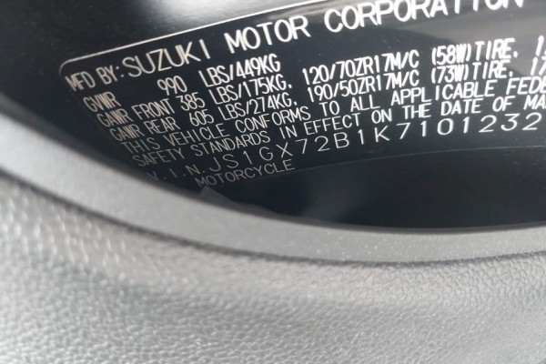 2019 Suzuki GSX-1300, RA с пробегом 28 989 км