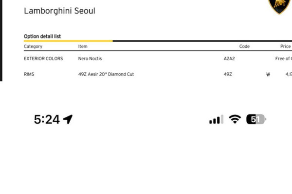 2023 Lamborghini Huracán с пробегом 7 800 км