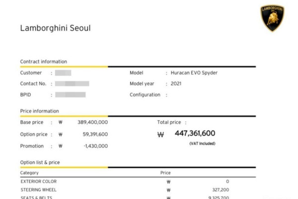 2021 Lamborghini Huracán с пробегом 10 795 км