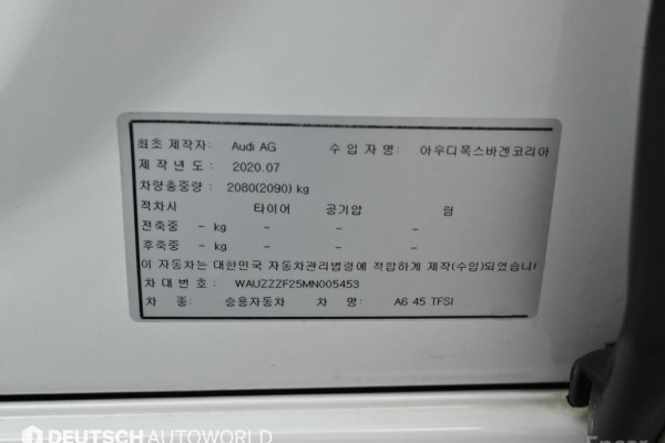 2021 Audi A6 с пробегом 58 480 км