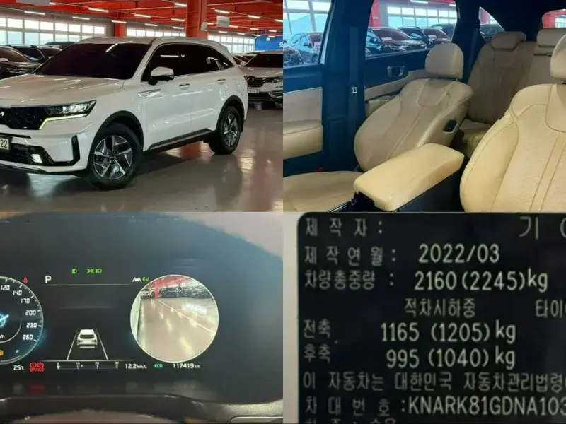 2022 Kia Sorento с пробегом 117 419 км