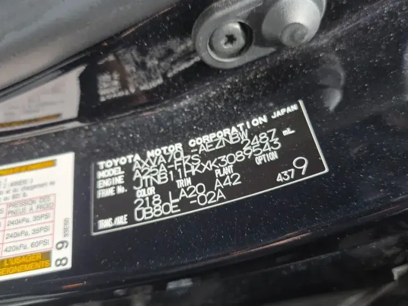 2019 Toyota Camry с пробегом 85 293 км