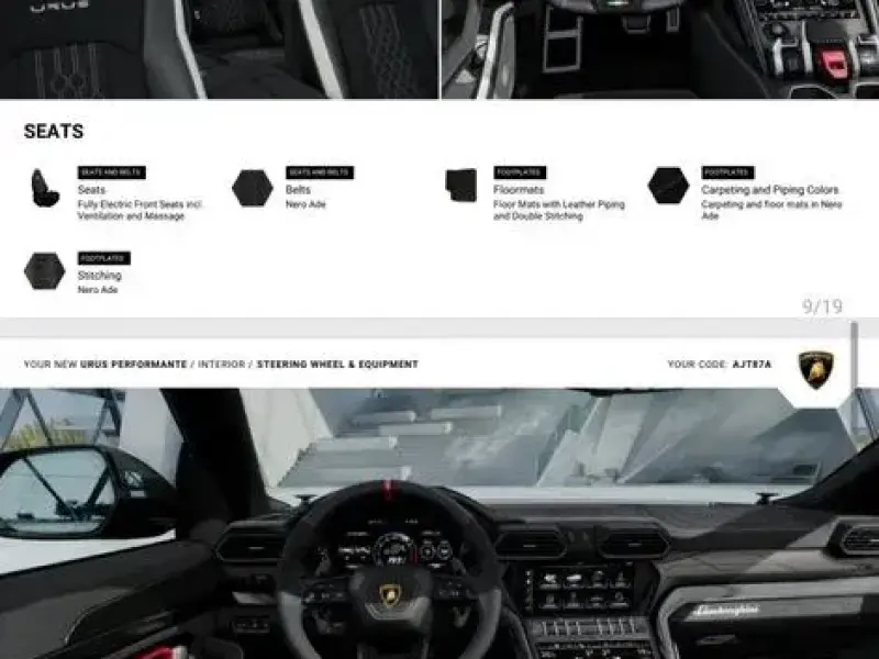 2024 Lamborghini Urus с пробегом 9 800 км