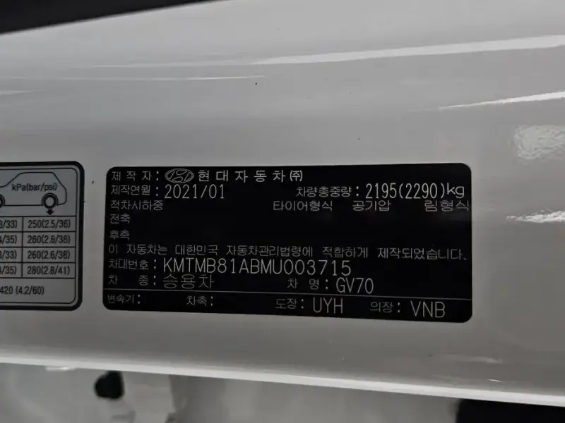 2021 Genesis GV70 с пробегом 64 494 км